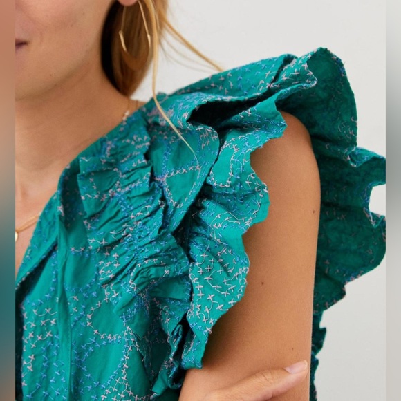 Maeve Ruffled Women's Top - Picture 2 of 6